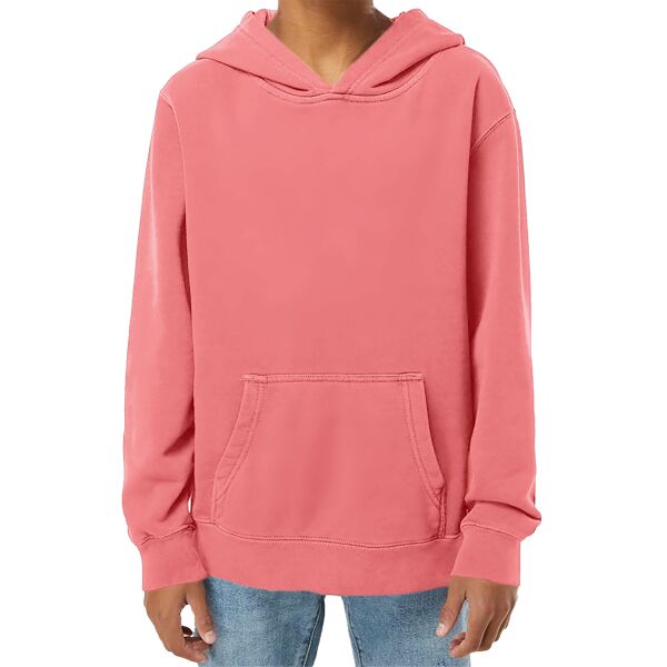 Youth Midweight Pigment-Dyed Hooded Sweatshirt Thumbnail