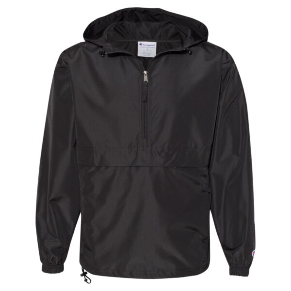 Hooded Packable Quarter-Zip Jacket Thumbnail